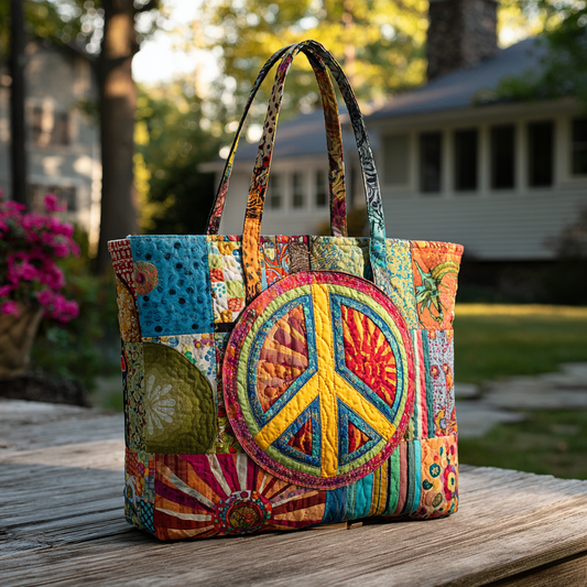 Radiant Stillness Quilted Tote Bag NCU0PT8362
