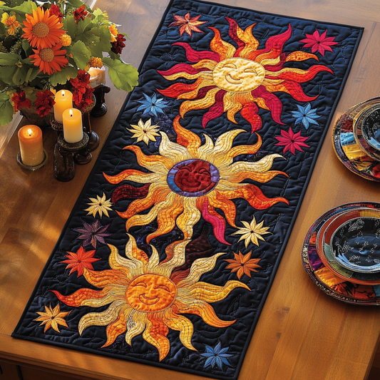 Radiant Sun Quilted Table Runner NCU0VH2960