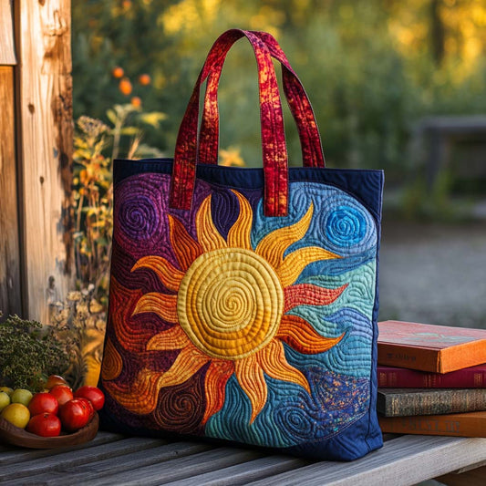 Radiant Sun Quilted Tote Bag NCU0XD470