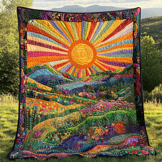 Radiant Sunrise Quilted Blanket NCU0NT4341