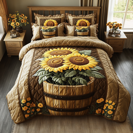 Radiant Sunshine Quilted Bedding Set NCU0DV2043