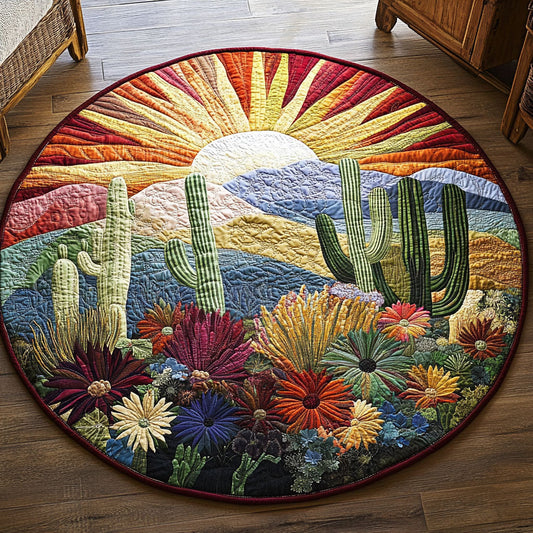 Radiant Wilds Quilted Round Mat NCU0PT4709