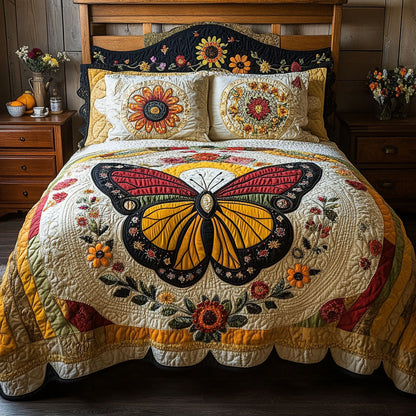 Radiant Wings 3-Piece Quilted Bedding Set NCU0PT3488