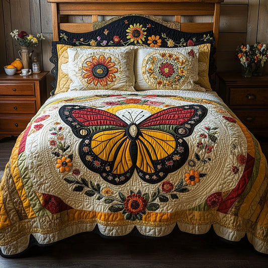 Radiant Wings 3-Piece Quilted Bedding Set NCU0PT3488