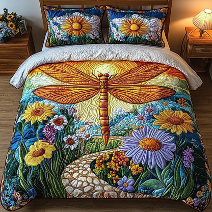 Radiant Wings 3-Piece Quilted Bedding Set NCU0VL1935