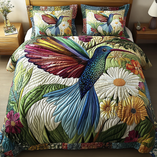 Radiant Wings 3-Piece Quilted Bedding Set NCU0VL2158