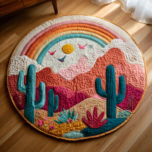 Rainbow Canyon Quilted Round Mat NCU0TV005