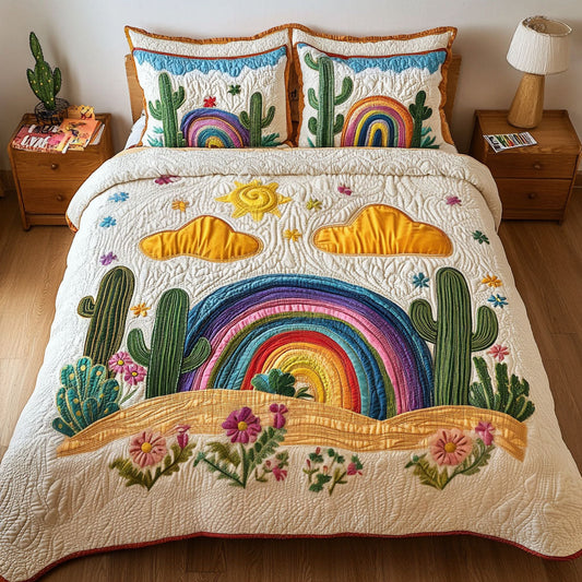 Rainbow Desert 3-Piece Quilted Bedding Set NCU0NT4530