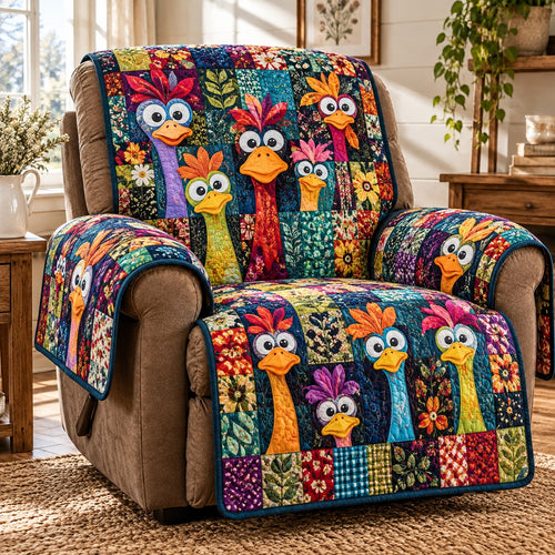 Rainbow Farmyard Parade Quilted Sofa Cover NCU0PT12266