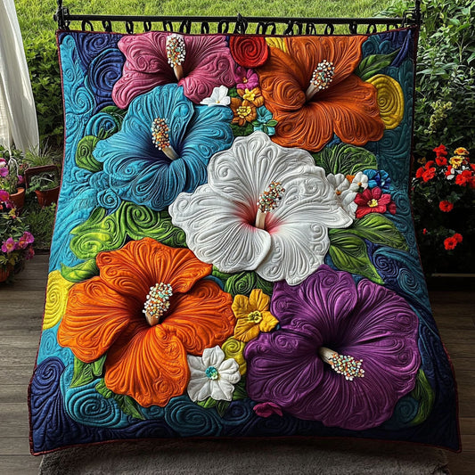 Rainbow Garden Bliss Quilted Blanket NCU0NT5733