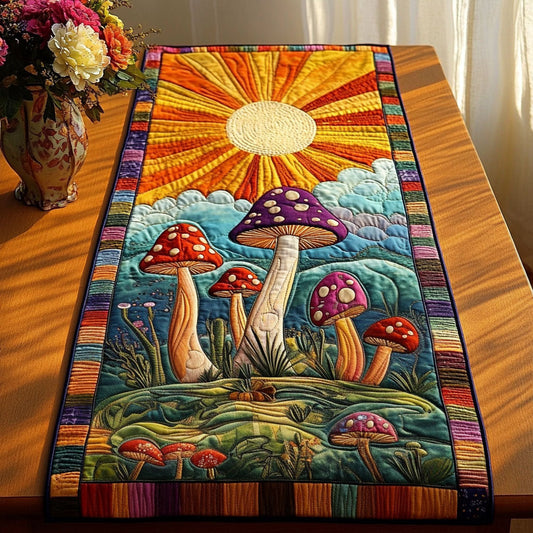 Rainbow Glade Quilted Table Runner NCU0NT3713
