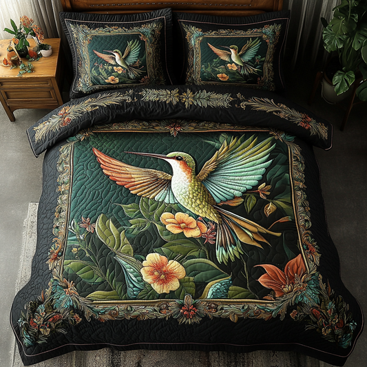 Rainbow Glider 3-Piece Quilted Bedding Set NCU0DK4888