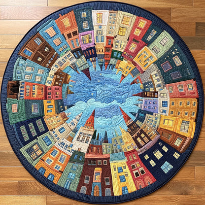 Rainbow Hamlet Quilted Round Mat NCU0NT7326