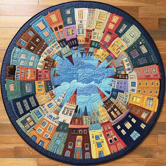 Rainbow Hamlet Quilted Round Mat NCU0NT7326