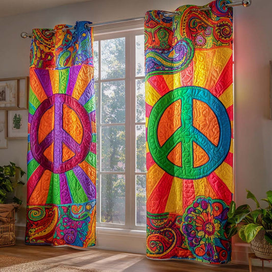 Rainbow Harmony Quilted Curtains NCU0XD1564