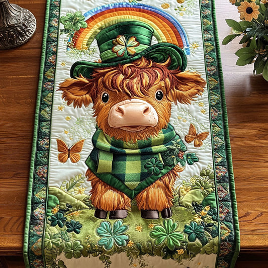 Rainbow Hooves Quilted Table Runner NCU0NT3948
