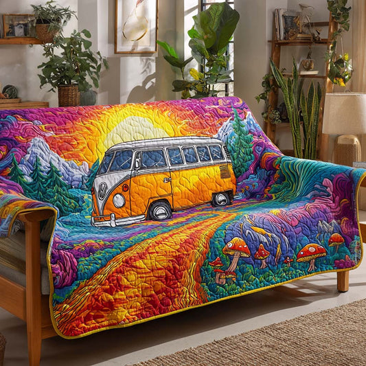 Rainbow Journey Quilted Sofa Cover NCU0XD1298