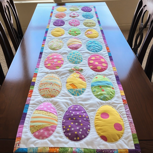 Rainbow Nest Quilted Table Runner NCU0DK5250