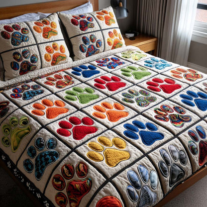 Rainbow Paw Patch 3-Piece Quilted Bedding Set NCU0NT11682