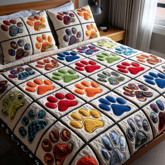 Rainbow Paw Patch 3-Piece Quilted Bedding Set NCU0NT11682