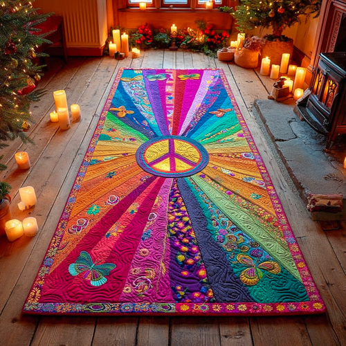 Rainbow Peace Garden Runner Carpet NCU0XD1256
