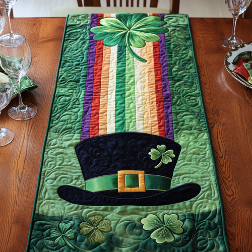 Rainbow Radiance Quilted Table Runner NCU0VH2568