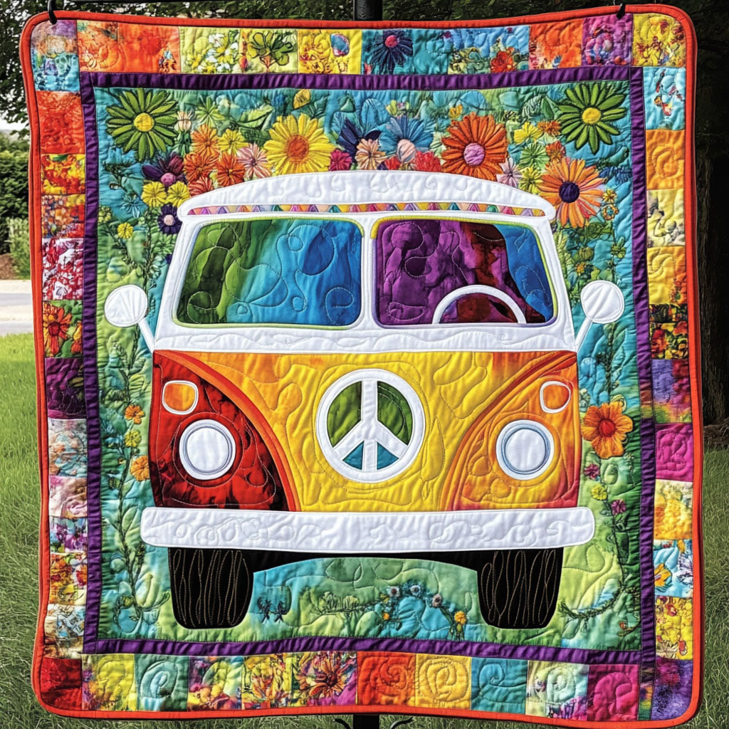 Rainbow Ride Quilted Blanket NCU0NT3917