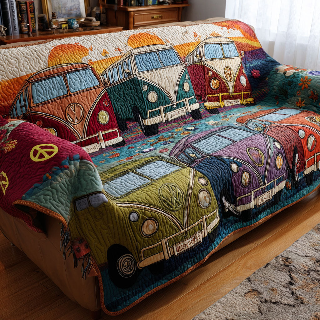 Rainbow Trails Quilted Sofa Cover NCU0PT10064