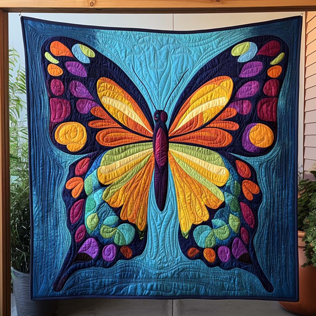 Rainbow Wings Quilted Blanket NCU0NT256