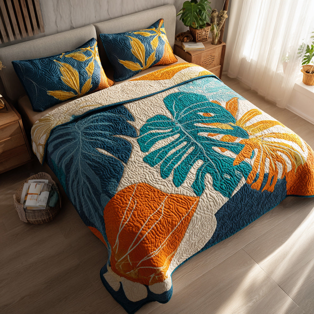 Rainforest Dream 3-Piece Quilted Bedding Set NCU0VL3444