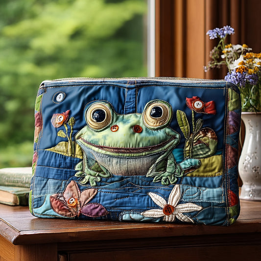 Rainy Day Frolic Quilted Zipper Pouch NCU0PT8615