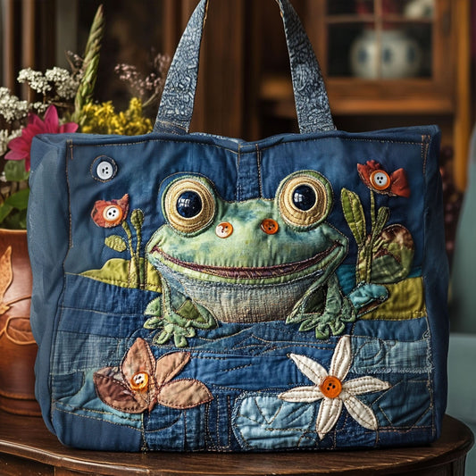 Rainy Day Frolic Quilted Tote Bag NCU0PT8409