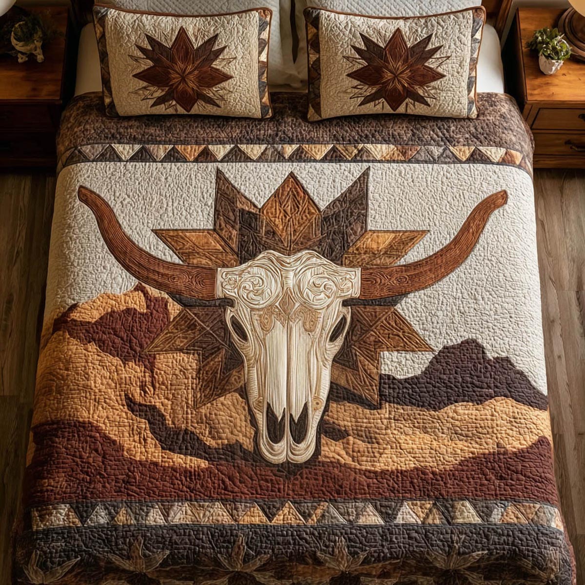 Ranch Spirit 3-Piece Quilted Bedding Set NCU0DV9699