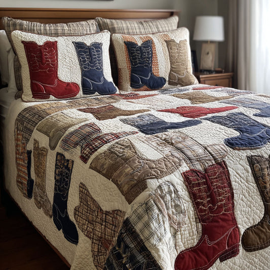 Ranch Style 3-Piece Quilted Bedding Set NCU0DK12163