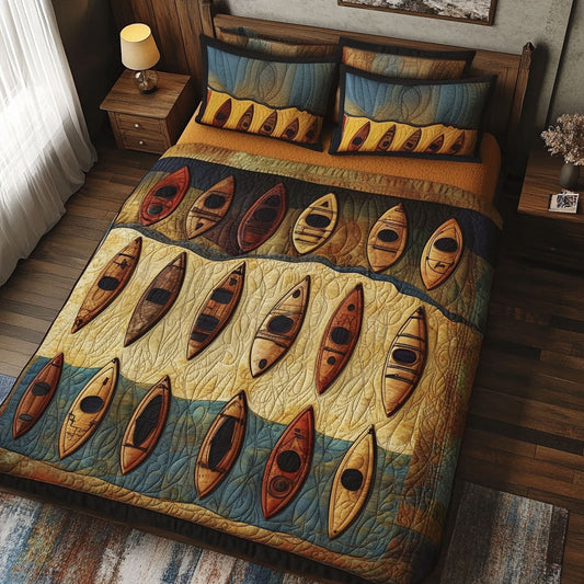 Rapid Currents 3-Piece Quilted Bedding Set NCU0PT7091