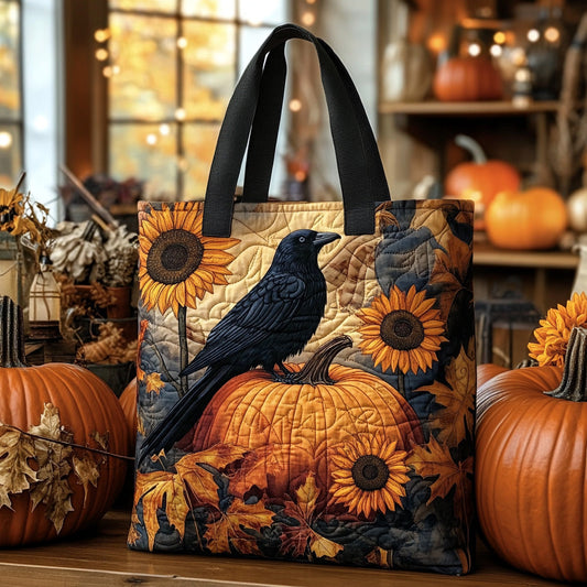 Raven Rustle Quilted Tote Bag NCU0DV7072