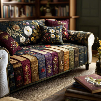 Reading Bliss Quilted Sofa Cover NCU0NT11447