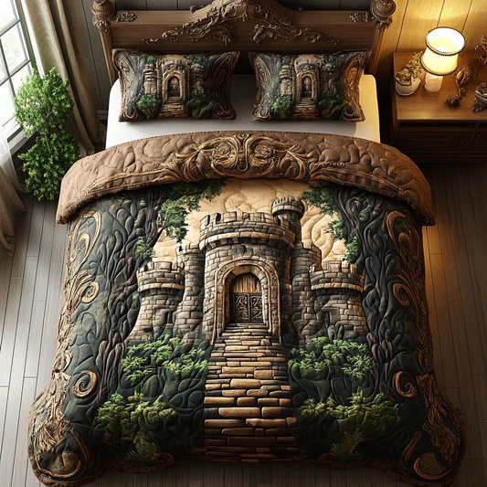 Realm of the Castle 3-Piece Quilted Bedding Set NCU0DV2682