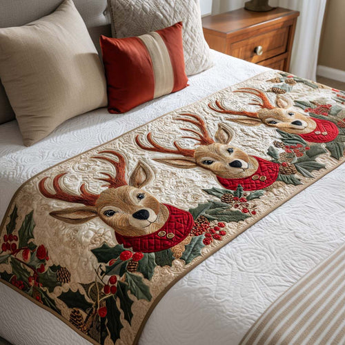 Red Cardinals Quilted Bed Runner NCU0NT9898