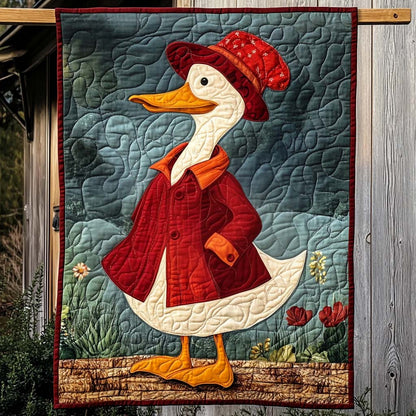 Red Coat Duck Quilted Blanket NCU0NT777