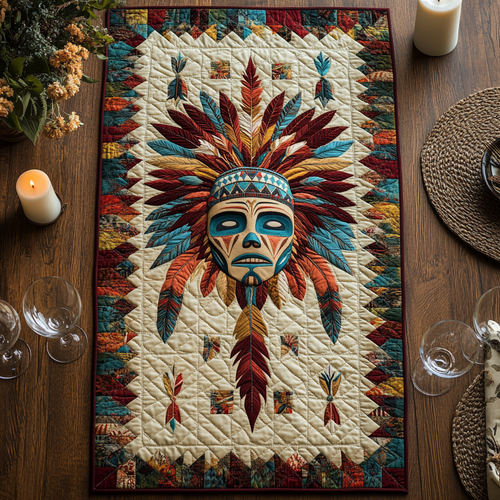 Red Earth Dreams Quilted Table Runner NCU0DV2578