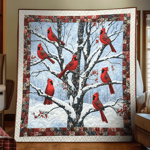 Red Feather Delight Quilted Blanket NCU0VH054