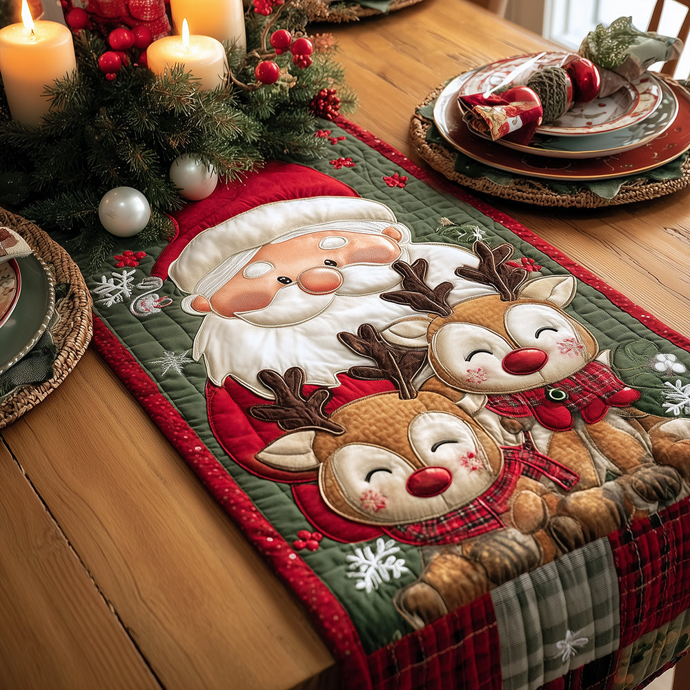 Red Nose Wonder Quilted Table Runner NCU0TH3419