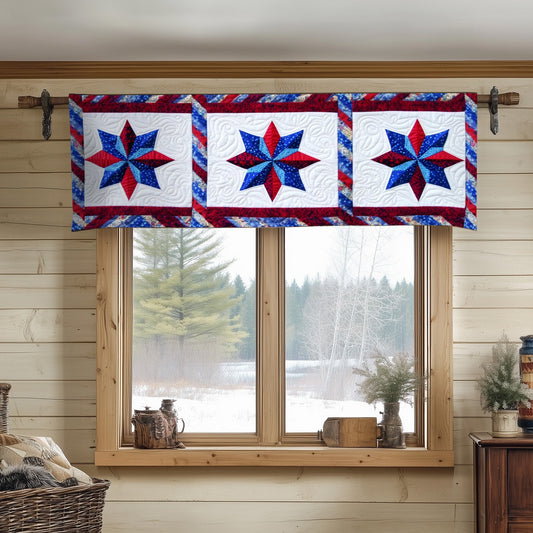 Red Starry Quilted Valance NCU0NT6662