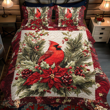 Redbird Retreat Quilted Bedding Set NCU0VH036