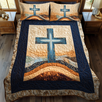 Redeemer Grace 3-Piece Quilted Bedding Set NCU0DK1917