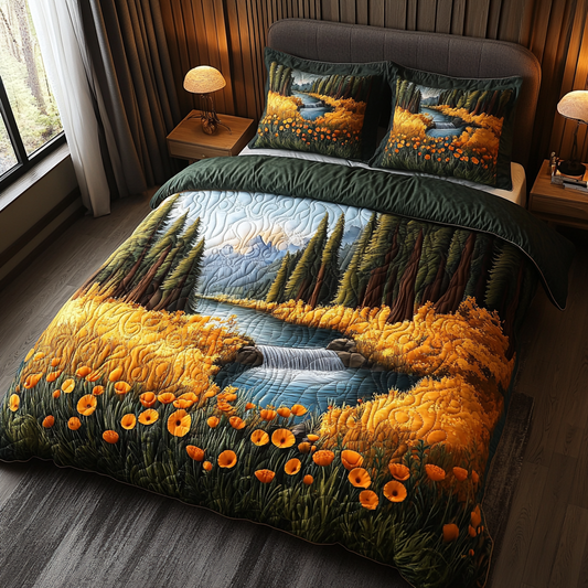 Redwood Dreams 3-Piece Quilted Bedding Set NCU0DV4927