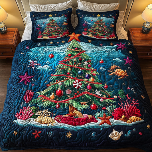 Reef Festive 3-Piece Quilted Bedding Set NCU0VH971