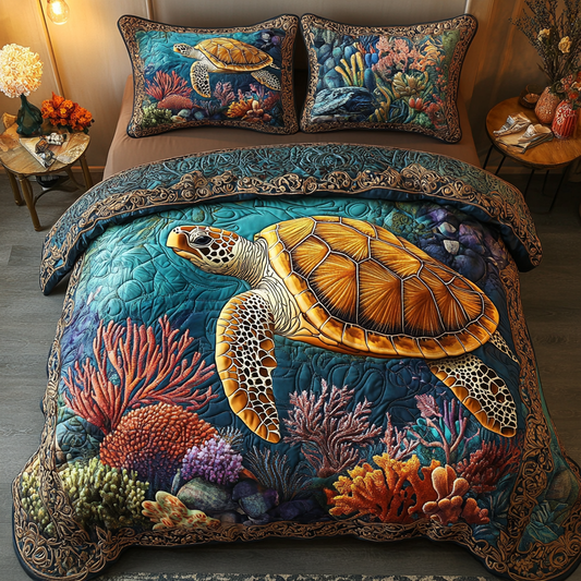 Reef Guardian 3-Piece Quilted Bedding Set NCU0DV3008