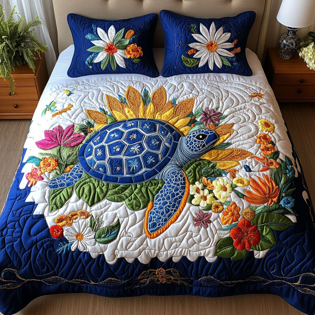 Reef Harmony 3-Piece Quilted Bedding Set NCU0PT3541